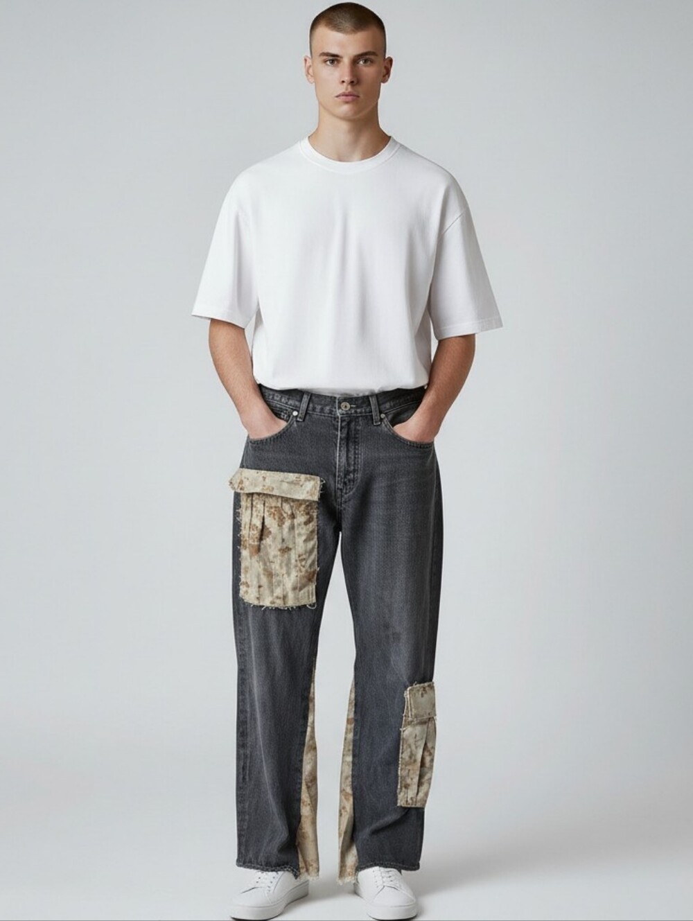 CUSTOM LEVI'S 501 x USMC MARPAT CARGO HYBRID 1 OF 1